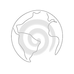 World globe background, vector illustration