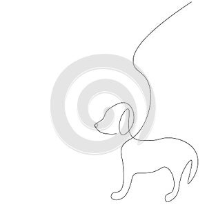 Puppy silhouette design vector illlustration photo
