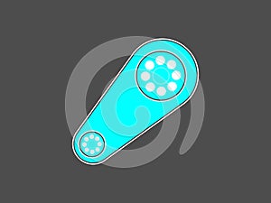 Vector Media Player Template Icon Web Player symbol