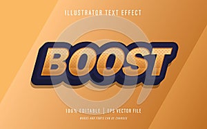 Boost text effect - editable text effect