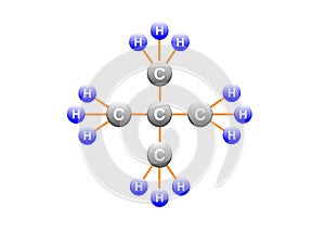 Vector illustration of Pentane - Molecular FormulaÃ¢â¬Å½ Ã¢â¬Å½C5H12