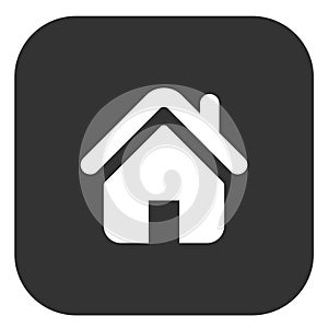 Light black & white home icon for websites