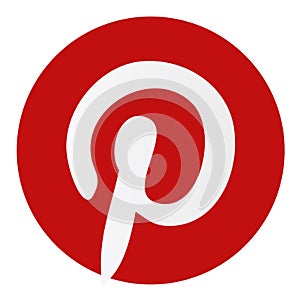 Squared colored pinterest social media logo icon