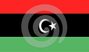 Libya Flag Vector Illustration EPS