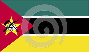 Mozambique Flag Vector Illustration EPS photo