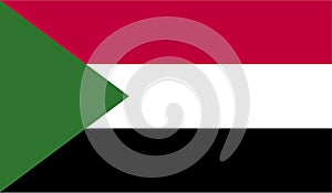 Sudan Flag Vector Illustration EPS photo