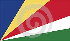 Seychelles Flag Vector Illustration EPS