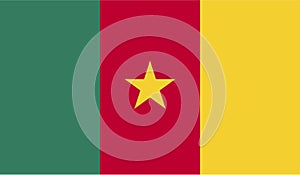 Cameroon Flag Vector Illustration EPS photo