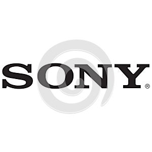 Sony logo on white background