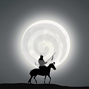 A Warrior Under The Moonlight