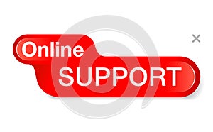 Online chat web button