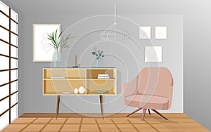 Spotlight in the studio room