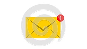 Email icon. Envelope Mail services. Contacts messa photo