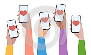 Social network communication with mobile app.