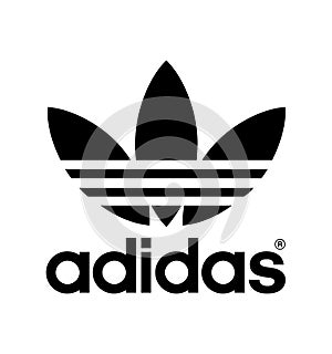 Adidas Logo vector illustration on white background