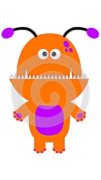 Halloween character vector illustration monster