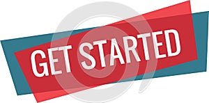 Get started button. get started sign, vector web interface oval buttons. Get starte