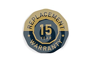 15 year replacement warranty, Replacement warranty images photo