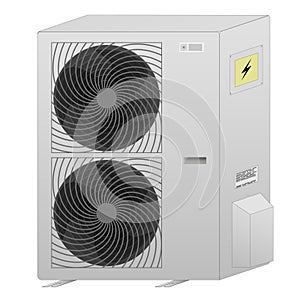 Outdoor unit of the air conditioner two-fan