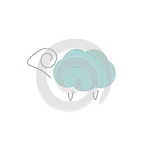 Shees cartoon background. Vector