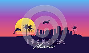 Miami Florida VIce City Synthwave