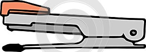 Stapler illustration design on white