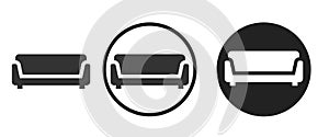 Sofa Icon . web icon set . icons collection. Simple illustration.
