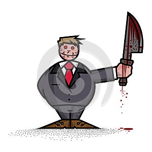 Hannibal Lecter vector illustration