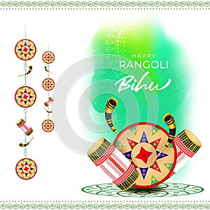 Vector illustration of Happy Bihu.