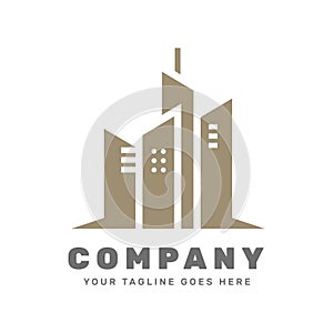 Building logo template | Real estate photo