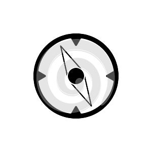 Arrow Compass Icon Vector Logo Template. Editable.