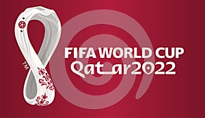 Fifa World Cup 2022 logo on white background