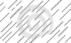 Zigzag creative angle lines abstract background
