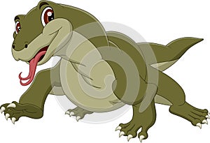 Komodo dragon cartoon photo