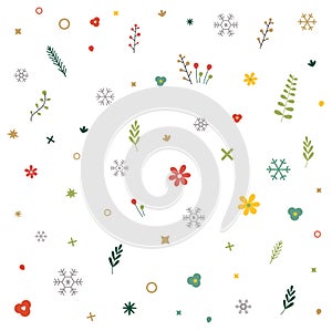 Christmas seamless pattern. Preset in swatch setting. photo