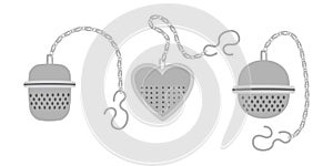Tea strainers - vector illustration