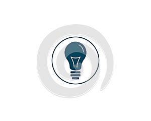 Green Light Bulb Shining - Energy And Idea Symbol - Creative Concept Bright Future