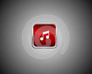 MP3 Audio Music Icon - Vector Audio Format Flat logo