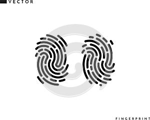 Fingerprint vector icon