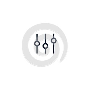 Filter icon vector image for web and mobiel ui designs