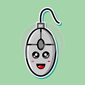 Cute mouse icon design
