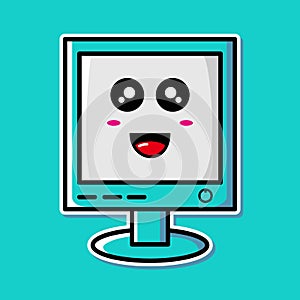 Cute computer mascot