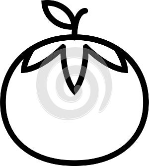line art tomato vector
