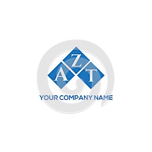 AZT letter logo design on black background. AZT creative initials letter logo concept. photo
