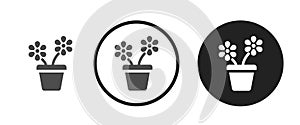Flower pot icon . web icon set