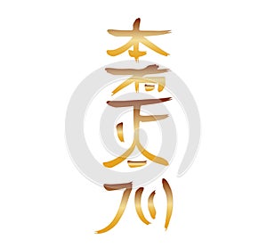Hon Sha Ze Sho Nen distance healing Reiki symbol photo