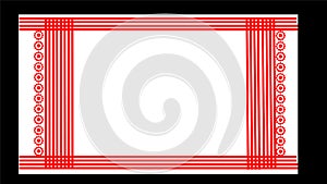 Assamese gamusa or gamosa . assamese traditional cloth. textile pattern.