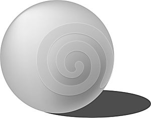 Sphere White 3D Vector Ball