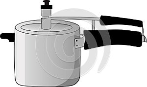 Isolated Pressure Cooker Vector Illustration Graphic photo