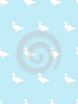 duck simple beautiful seamless design on lite colors photo